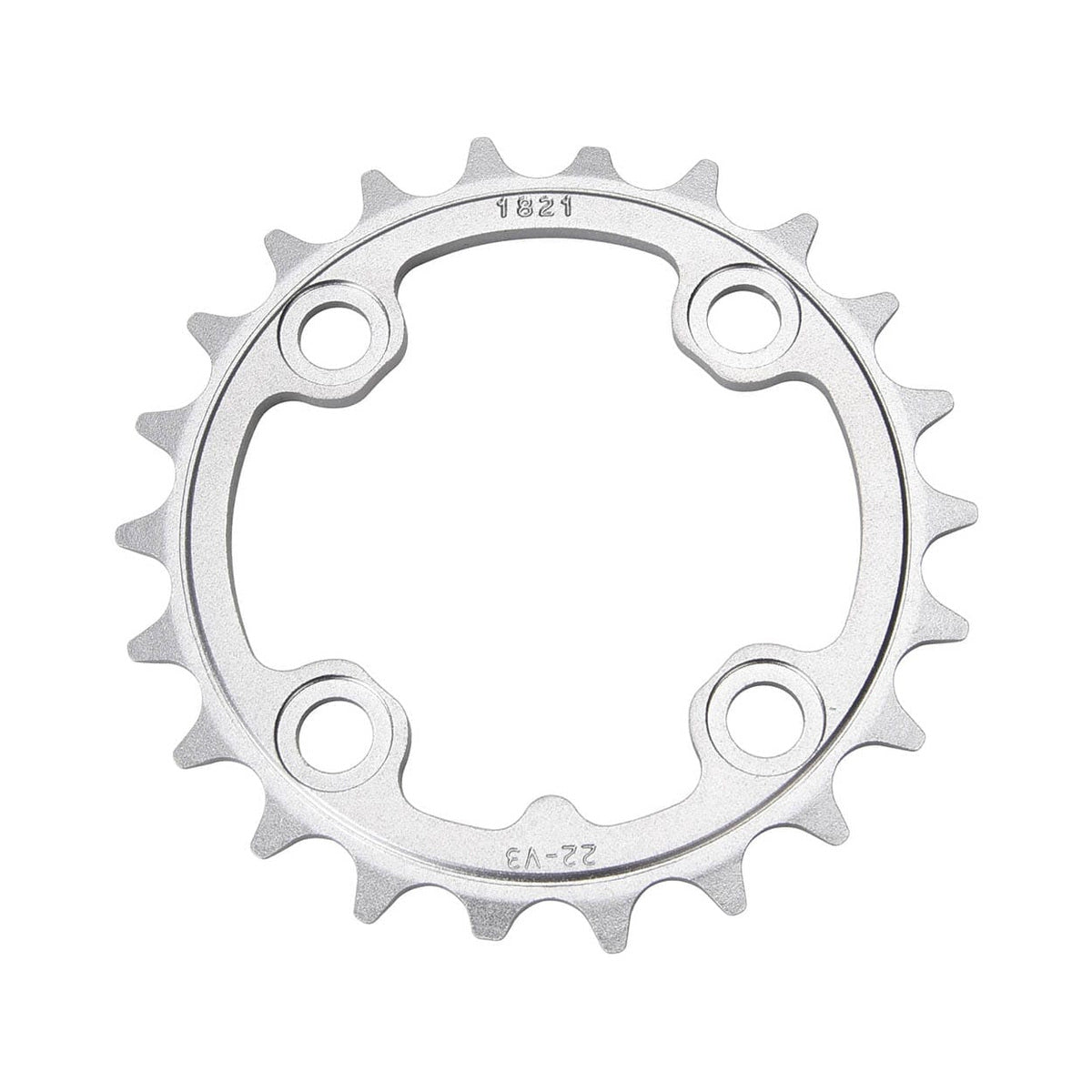 Prato interior SRAM MTB 64BCD V3 TUNGSTEN 9V, 4 furos, 64 mm — vista do prato sobre fundo branco