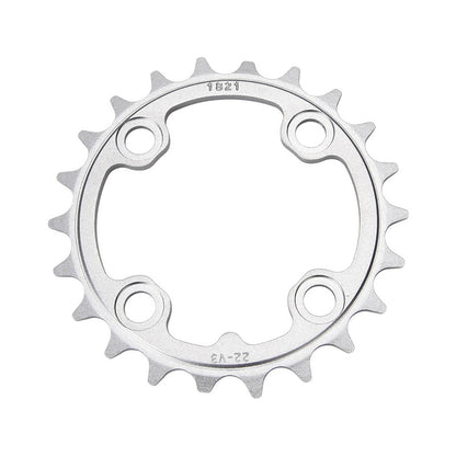 Prato interior SRAM MTB 64BCD V3 TUNGSTEN 9V, 4 furos, 64 mm — vista do prato sobre fundo branco