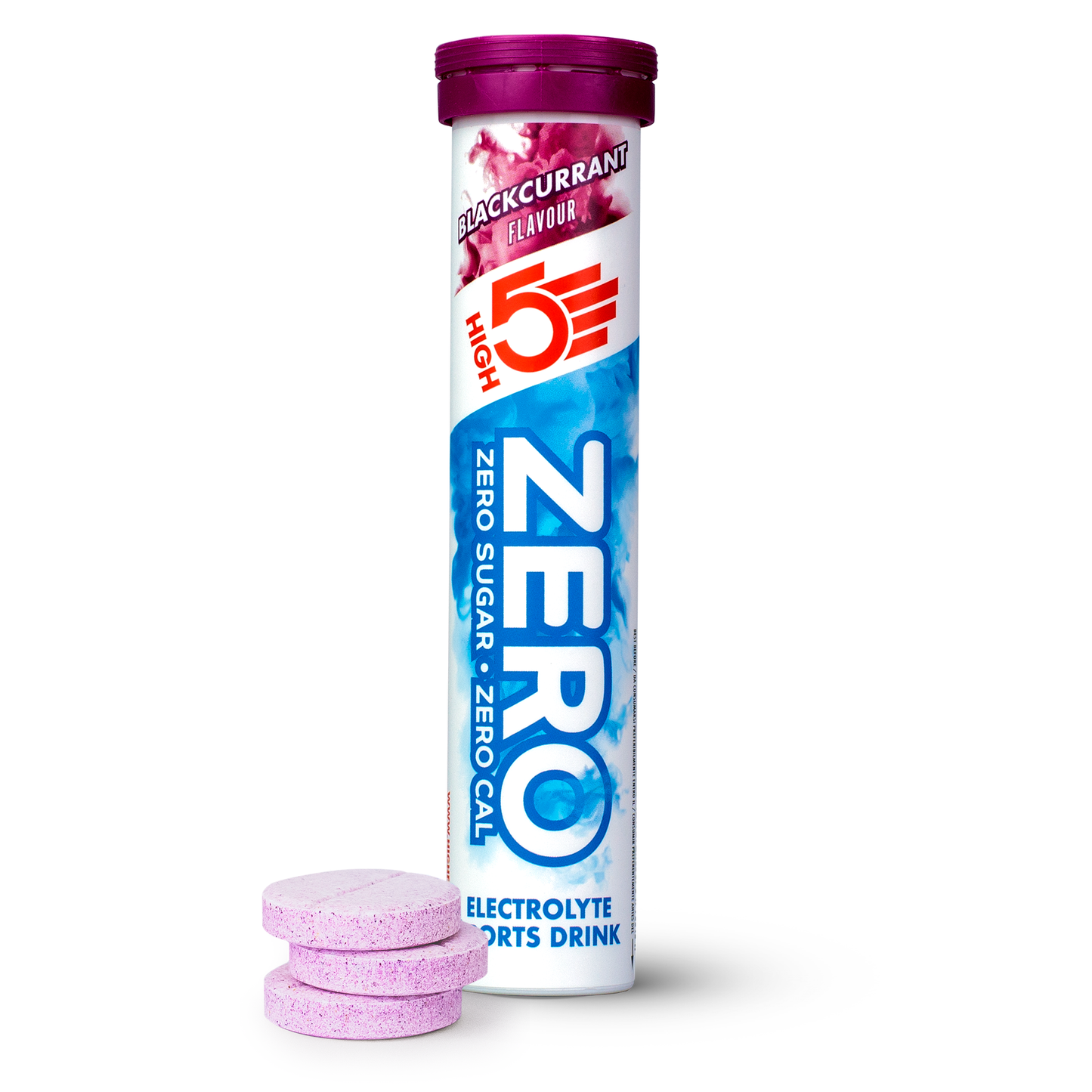 Comprimidos de hidratação electrolítica HIGH5 ZERO (x20) Groselha preta