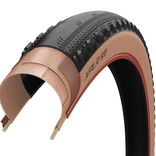 Pneu ZIPP GOODYEAR SLICK XPLR 700c Tubeless Ready Castanho
