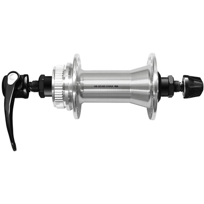 Cubo Dianteiro SHIMANO CUES HB-QC400 - Edição Polished Silver
