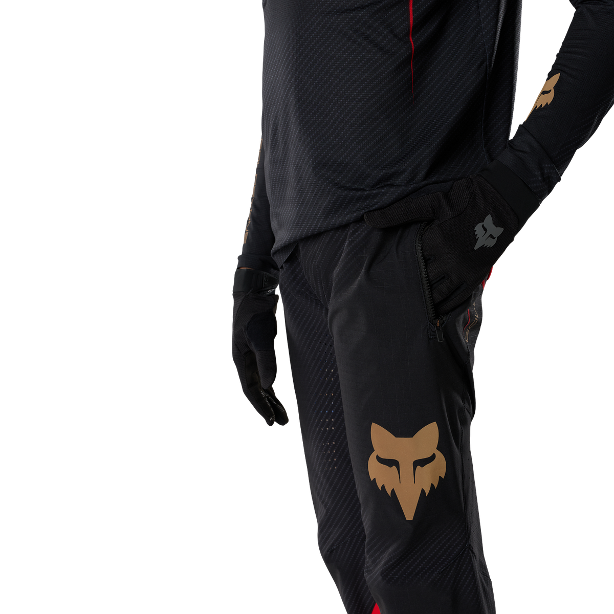 Calças FOX FLEXAIR GOLDSTONE SE júnior pretas - vista 6