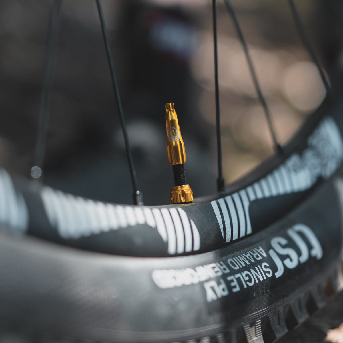 Conjunto de 2 válvulas tubeless LEZYNE CNC 80 mm vermelhas