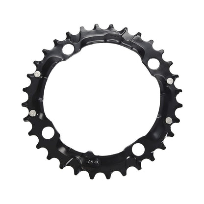 Prato intermédio SRAM MTB 104BCD 7V, 4 furos, 104 mm — vista do prato sobre fundo branco