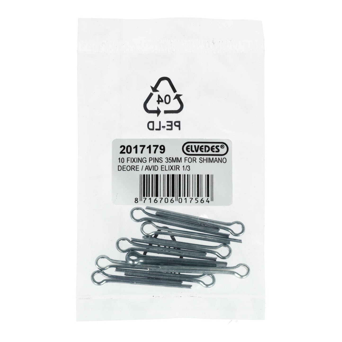 Kit de 10 pinos ELVEDES para Shimano Deore/Avid Elixir