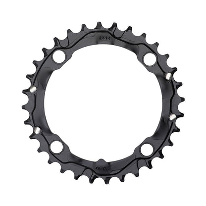Prato intermédio TRUVATIV MTB 9V, 4 furos, 104 mm — vista do prato sobre fundo branco