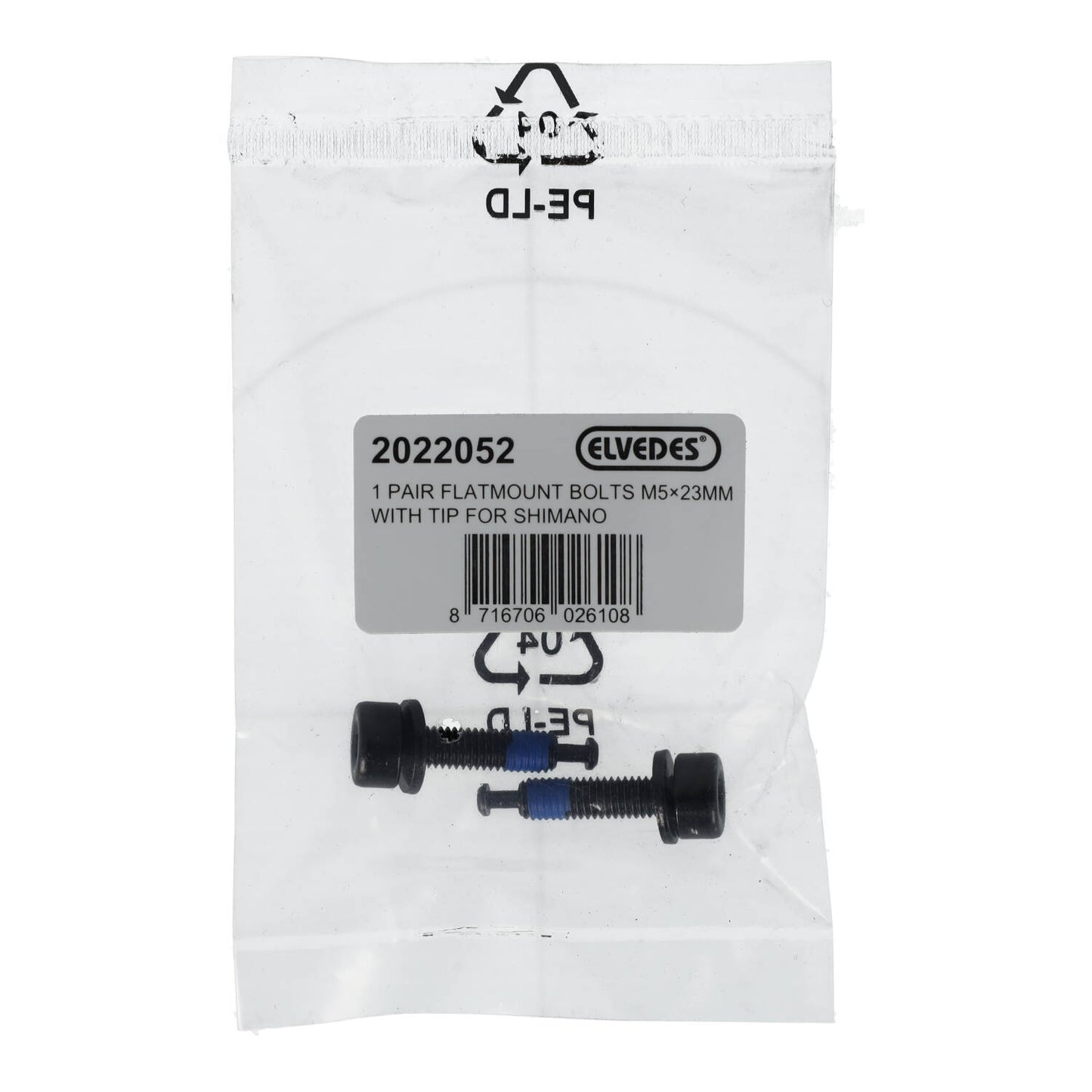 ELVEDES FM Shimano M5x23 Tipo C Parafuso de montagem da pinça traseira