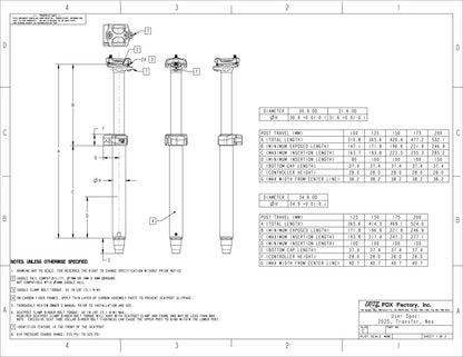 Canote de Selim Telescópico FOX TRANSFER NEO FACTORY