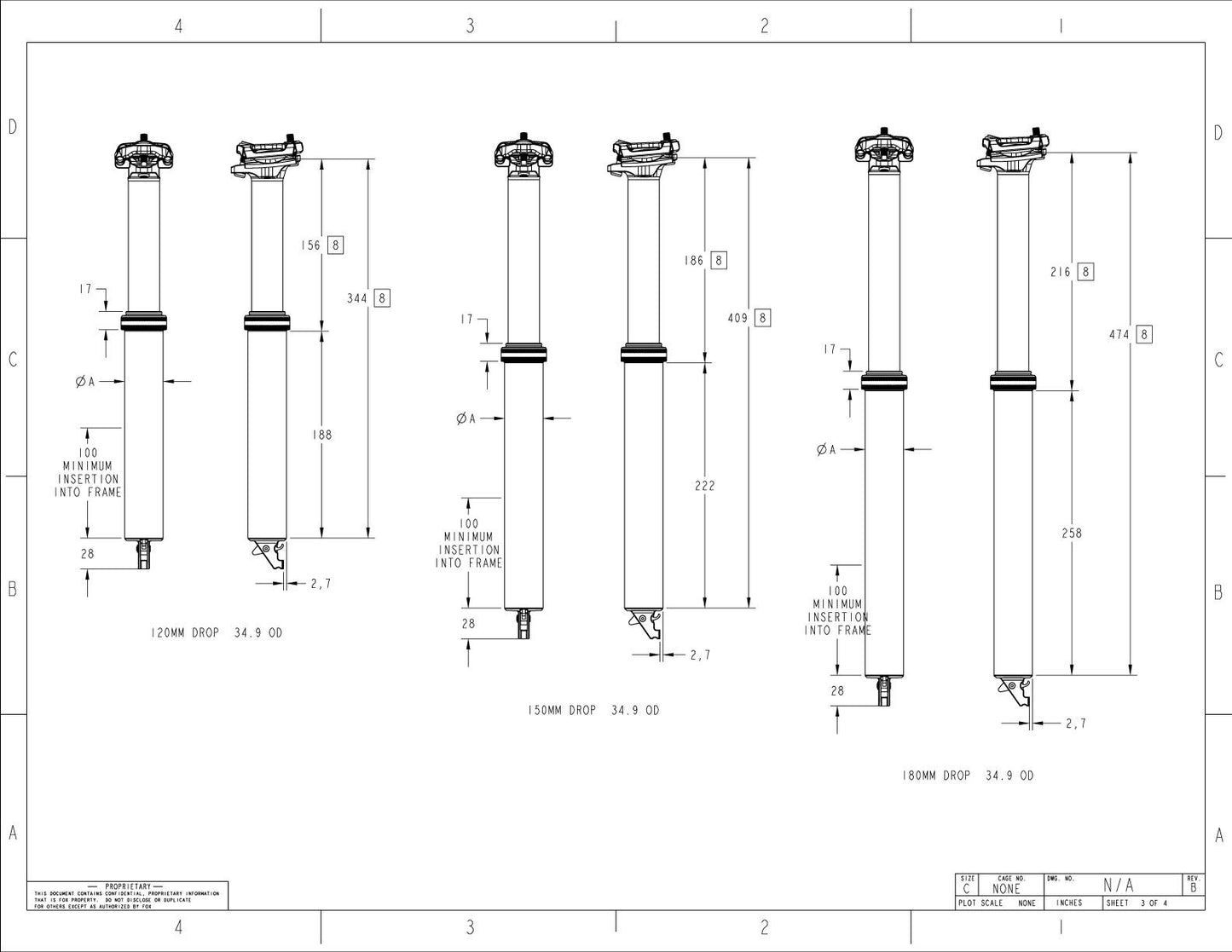 Espigão de selim telescópico FOX RACING SHOX TRANSFER PERFORMANCE ELITE 2025