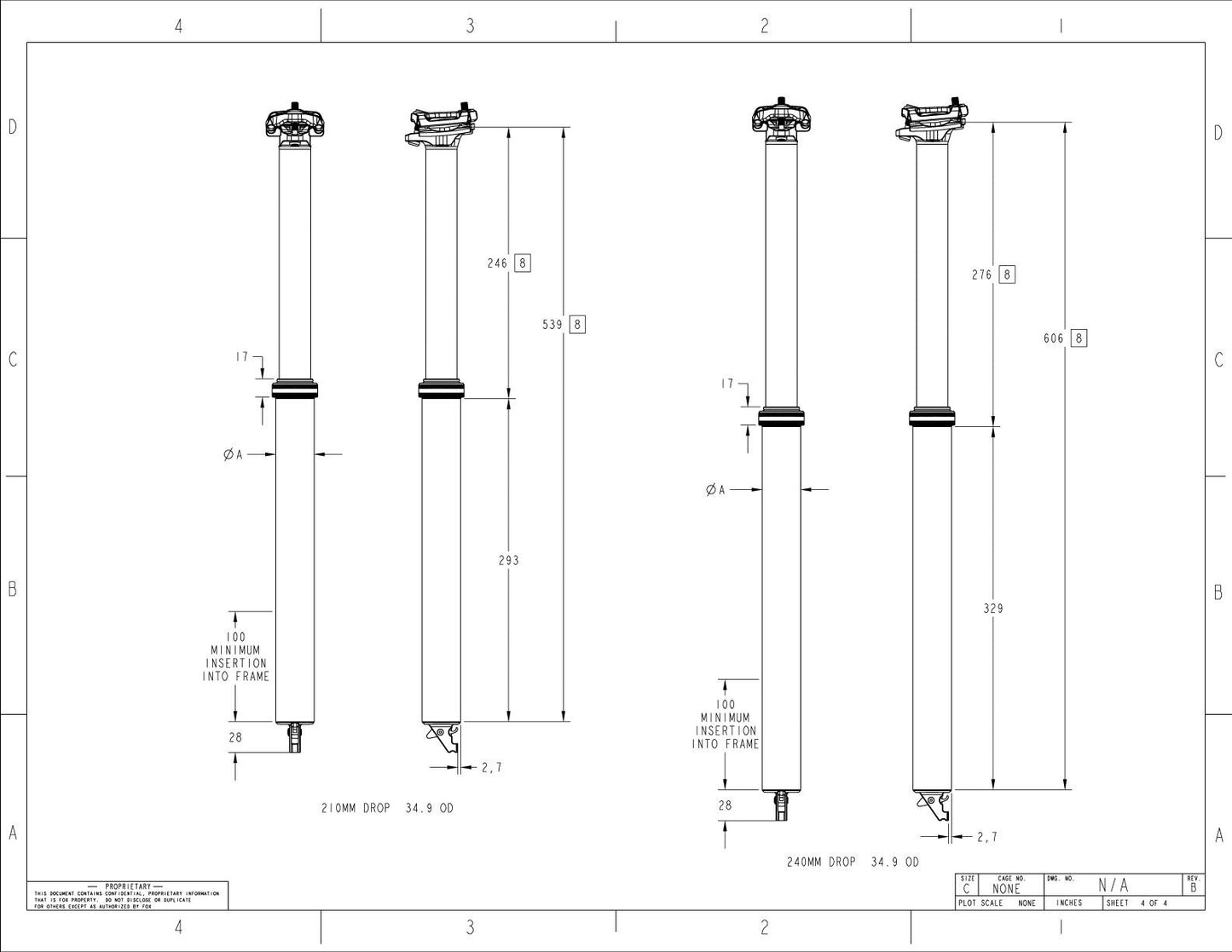 Espigão de selim telescópico FOX RACING SHOX TRANSFER PERFORMANCE ELITE 2025