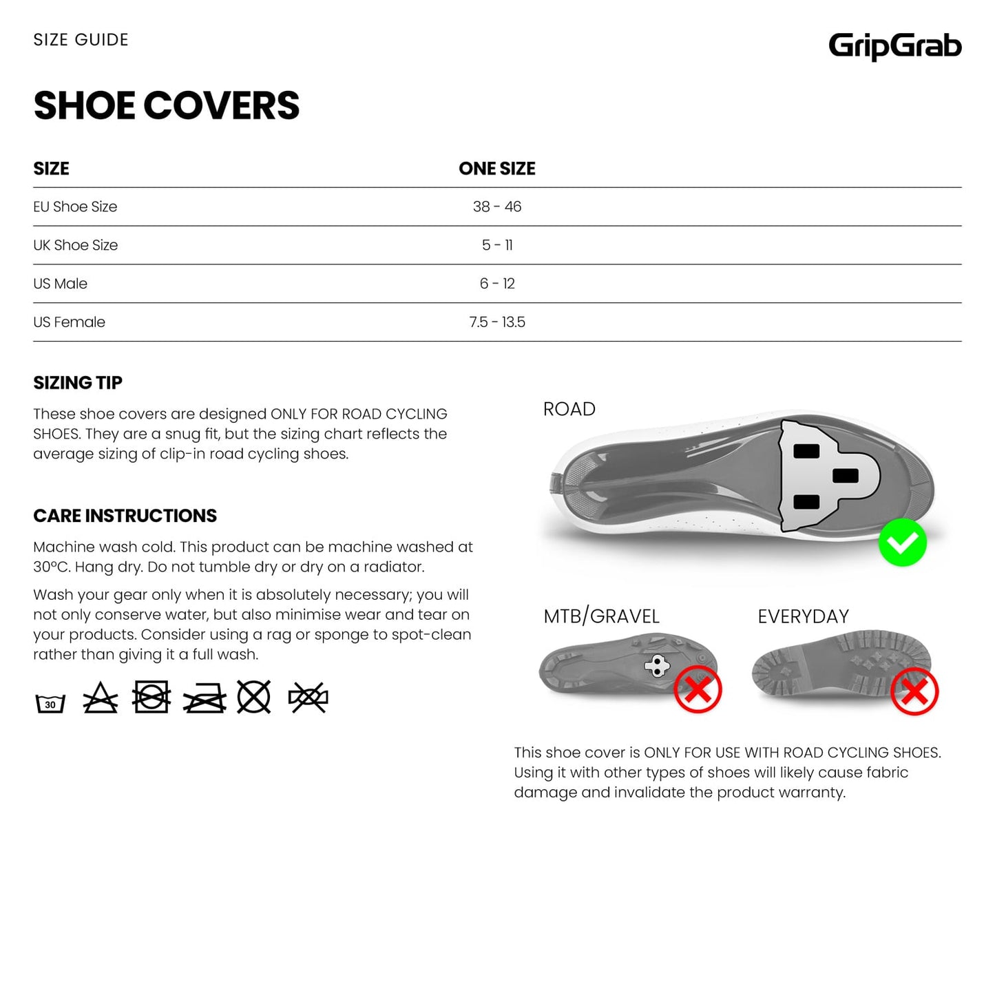 Cobertura para sapatos GRIPGRAB RACE AERO 2 Branco