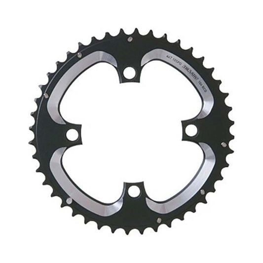 Prato intermédio SRAM MTB 104BCD 10V, 4 furos, 104 mm — vista do prato sobre fundo branco