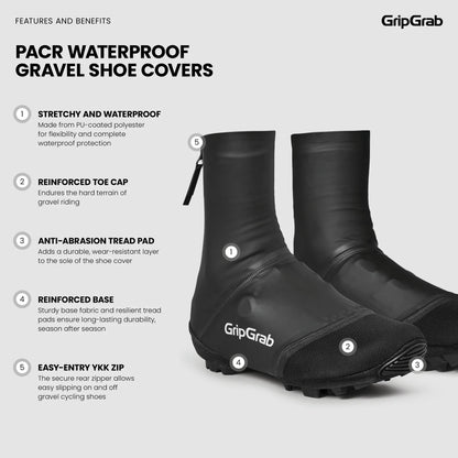 Cobre-Sapatos GRIPGRAB PACR WATERPROOF GRAVEL Preto
