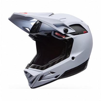Capacete BTT BELL FULL-10 SPHERICAL CARBON PEAK Branco