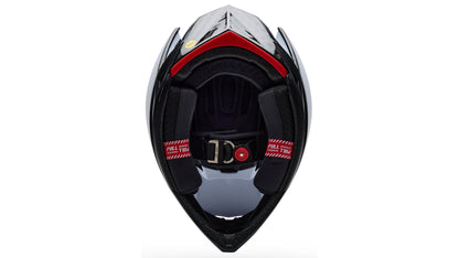 Capacete BTT BELL FULL-10 SPHERICAL CARBON PEAK Branco
