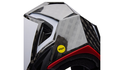 Capacete BTT BELL FULL-10 SPHERICAL CARBON PEAK Branco
