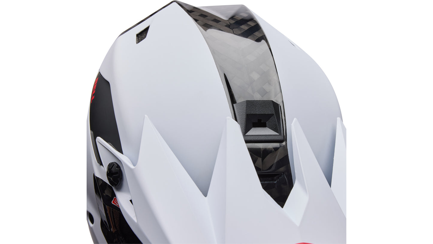 Casque VTT BELL FULL-10 SPHERICAL CARBON PEAK Blanc