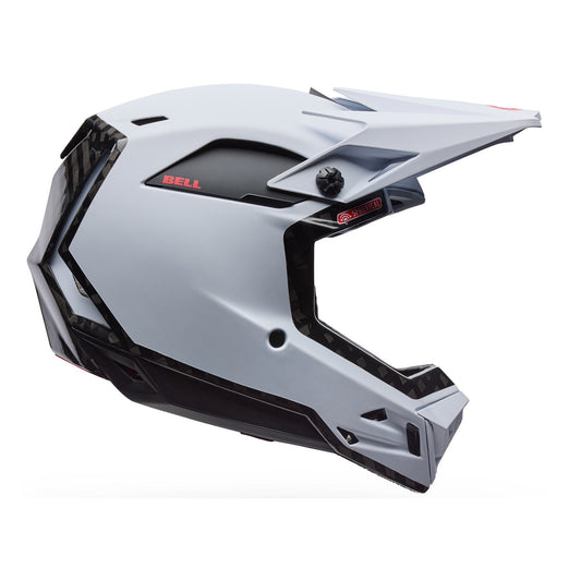 Capacete BTT BELL FULL-10 SPHERICAL CARBON PEAK Branco