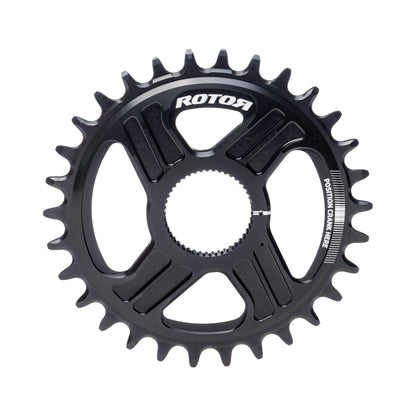 Prato único 9/10/11V ROTOR noQ-RING Direct Mount para Hawk/Raptor/Kapic/2INPowerDM/INPowerDM — vista do prato sobre fundo branco