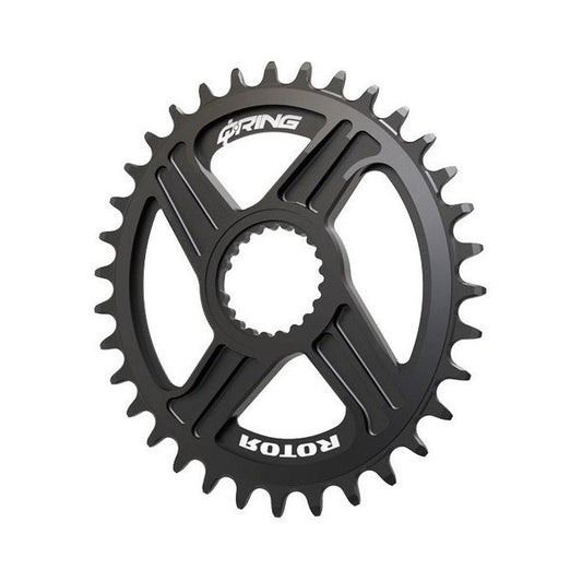 Prato único 12V ROTOR Q-RING Shimano SLX / XT / XTR Direct Mount — vista do prato sobre fundo branco