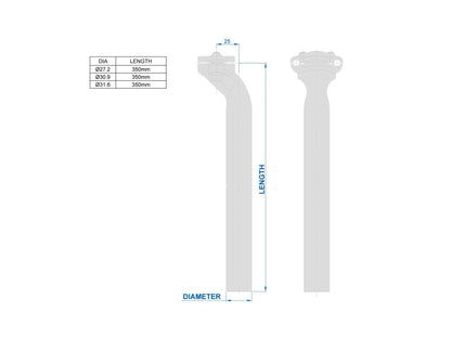 Canote de Selim RITCHEY CLASSIC TWO-BOLT Recuo 25mm