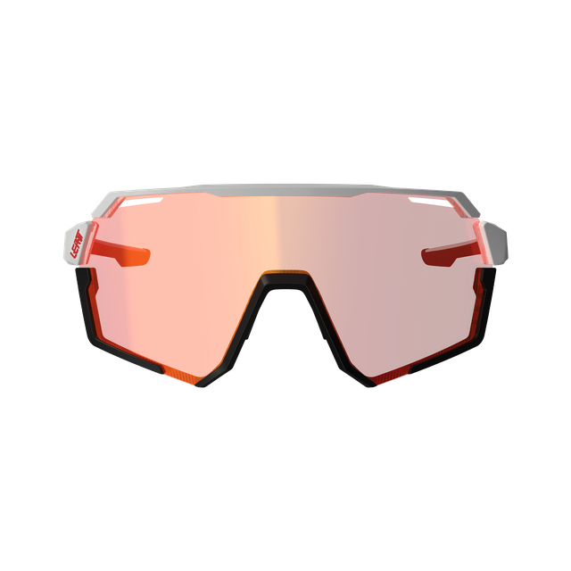 Lunettes LEATT RIDEVIZ PRO LARGE Blanc Verre Crystal Iriz Rouge