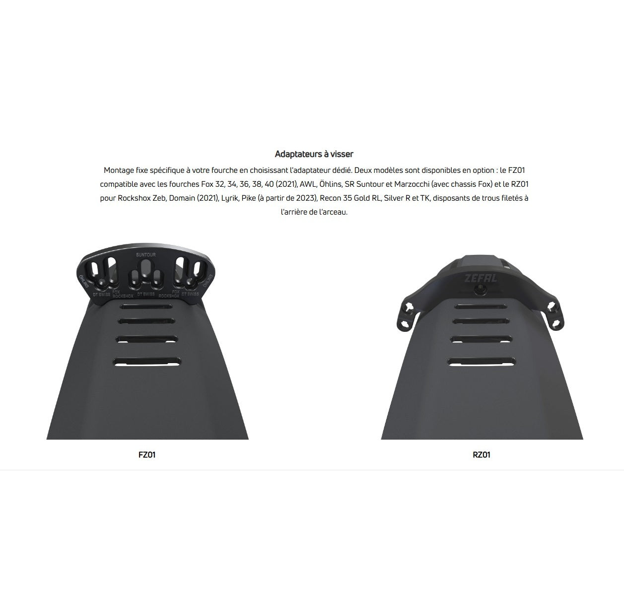 Guarda-lamas dianteiro ZEFAL DEFLECTOR FM40