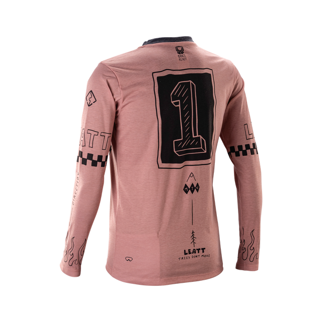 Camisola de manga comprida para mulher LEATT MTB GRAVITY 3.0 Rosa