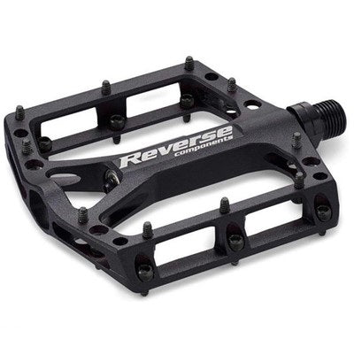Pedais Planos REVERSE COMPONENTS BLACK ONE Preto