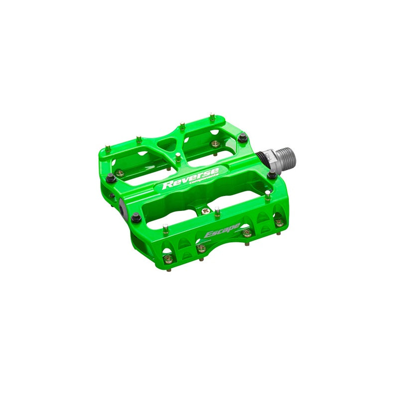 REVERSE COMPONENTS Pedais planos ESCAPE Verde fluorescente