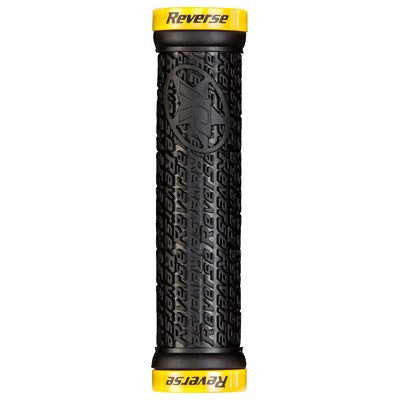 Grips REVERSE COMPONENTS STAMP Lock-On Ø 30mm Preto/Amarelo