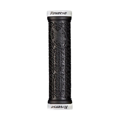Grips REVERSE COMPONENTS STAMP Lock-On Ø 30mm Preto/Branco