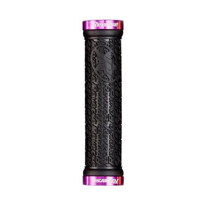Grips REVERSE COMPONENTS STAMP Lock-On Ø 30mm Preto/Violeta