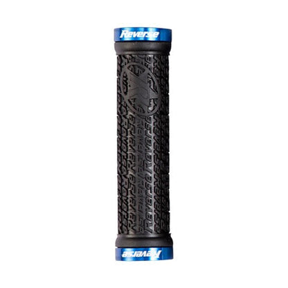 Grips REVERSE COMPONENTS STAMP Lock-On Ø 30mm Preto/Azul