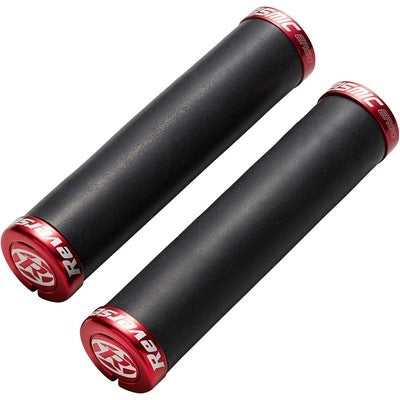 REVERSE COMPONENTS Punhos SEISMIC ERGO Lock-On Ø 32mm Preto/Vermelho