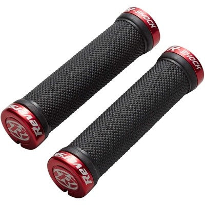 Punhos R-SHOCK Lock-On da REVERSE COMPONENTS Ø 31mm Preto/Vermelho