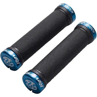 Punhos R-SHOCK Lock-On da REVERSE COMPONENTS Ø 29mm Preto/Azul