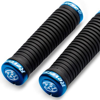 TAPER DE COMPONENTES REVERSO Punhos de bloqueio Ø 34-30mm Preto/Azul