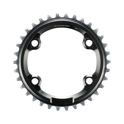 Prato único SHIMANO XTR SM-CRM91 10/11V — vista do prato sobre fundo branco