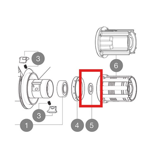 CONJUNTO DE 3 ESPAÇADORES INTERNOS MAVIC 9MM FTS-L PRATEADOS