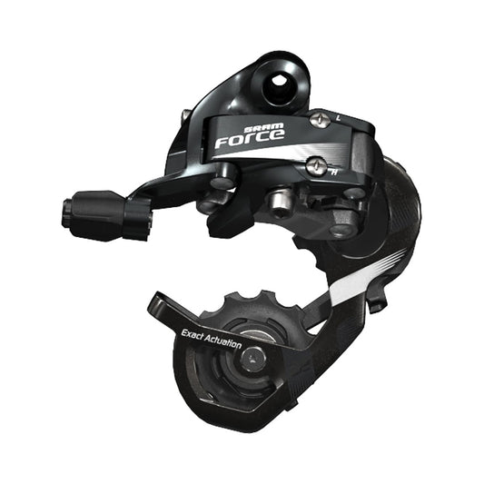Desviador traseiro SRAM FORCE 22 11V de caixa curta – vista do produto sobre fundo branco