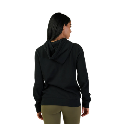 Sweat com capuz FOX HEAD para mulher preto/rosa