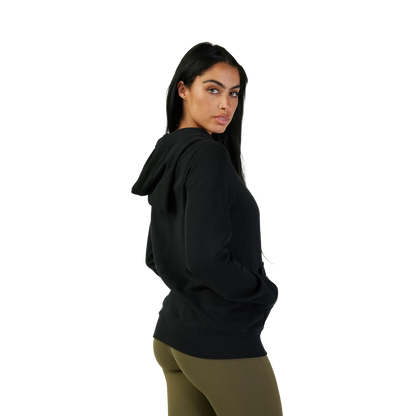 Sweat com capuz FOX HEAD para mulher preto/rosa