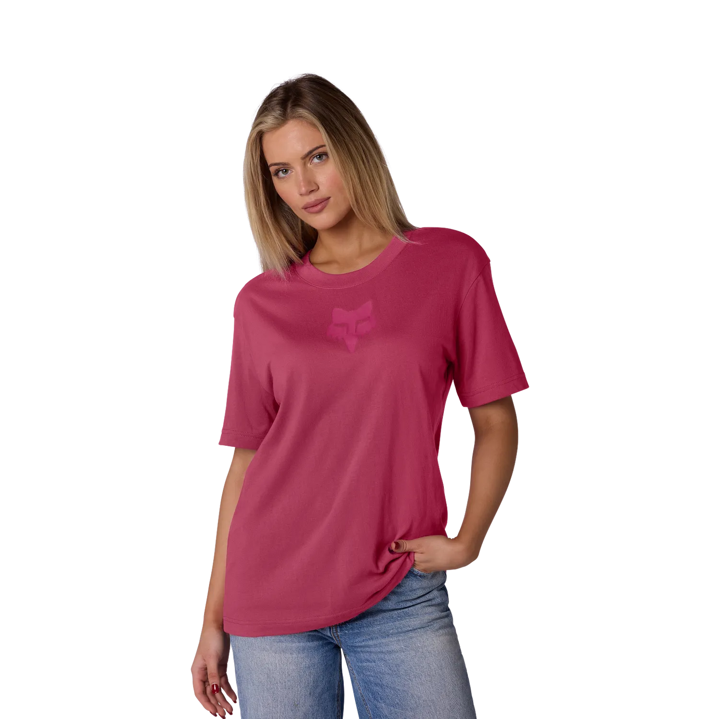 T-shirt de manga curta FOX HEAD Berry Pink para mulher