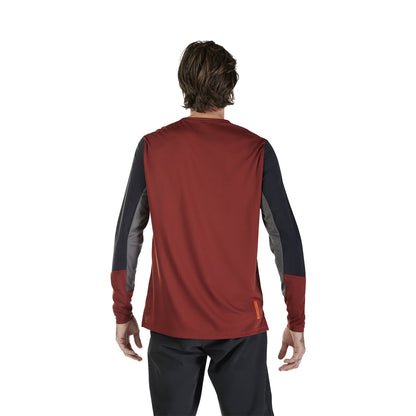 Maillot FOX DEFEND Mangas Compridas Bordeaux