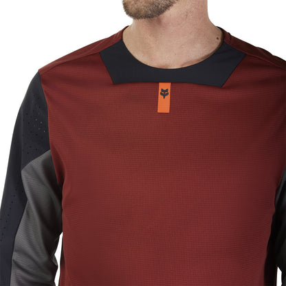 Maillot FOX DEFEND Mangas Compridas Bordeaux