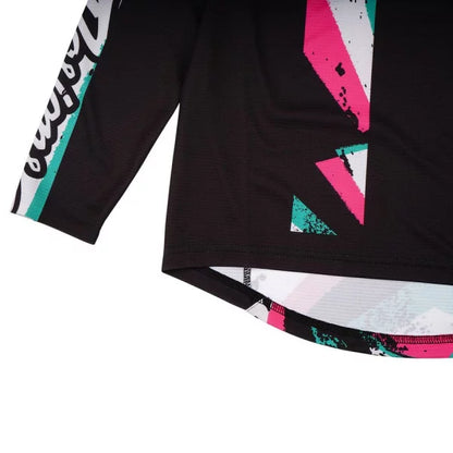 Maillot TROY LEE DESIGNS SPRINT FULL PULL Junior Mangas Compridas Preto