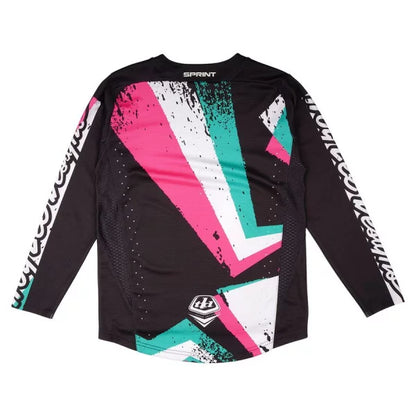 Maillot TROY LEE DESIGNS SPRINT FULL PULL Junior Mangas Compridas Preto