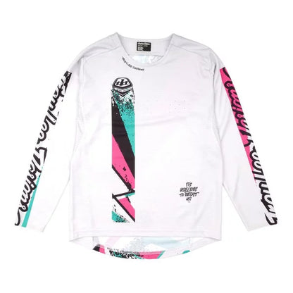 Maillot TROY LEE DESIGNS SPRINT FULL PULL Junior Mangas Compridas Branco