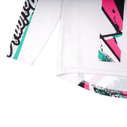 Maillot TROY LEE DESIGNS SPRINT FULL PULL Junior Mangas Compridas Branco
